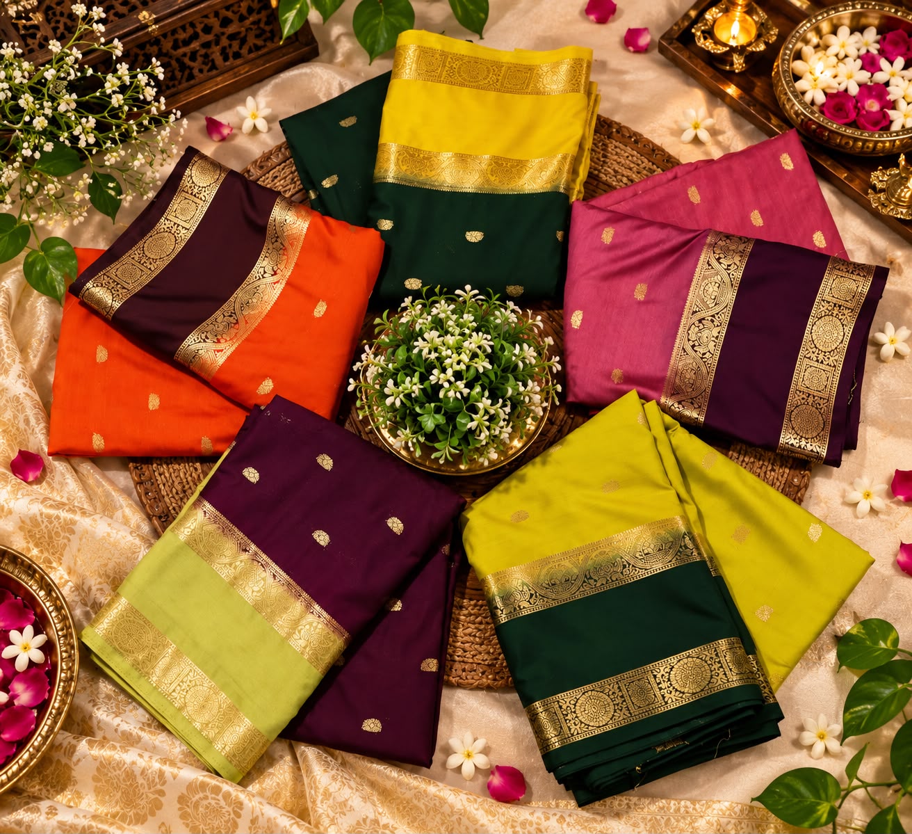 Temple Border Silks